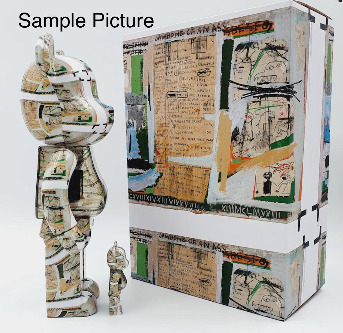 Bearbrick Jean-Michel Basquiat (King Pleasure) 400% & 100% Set