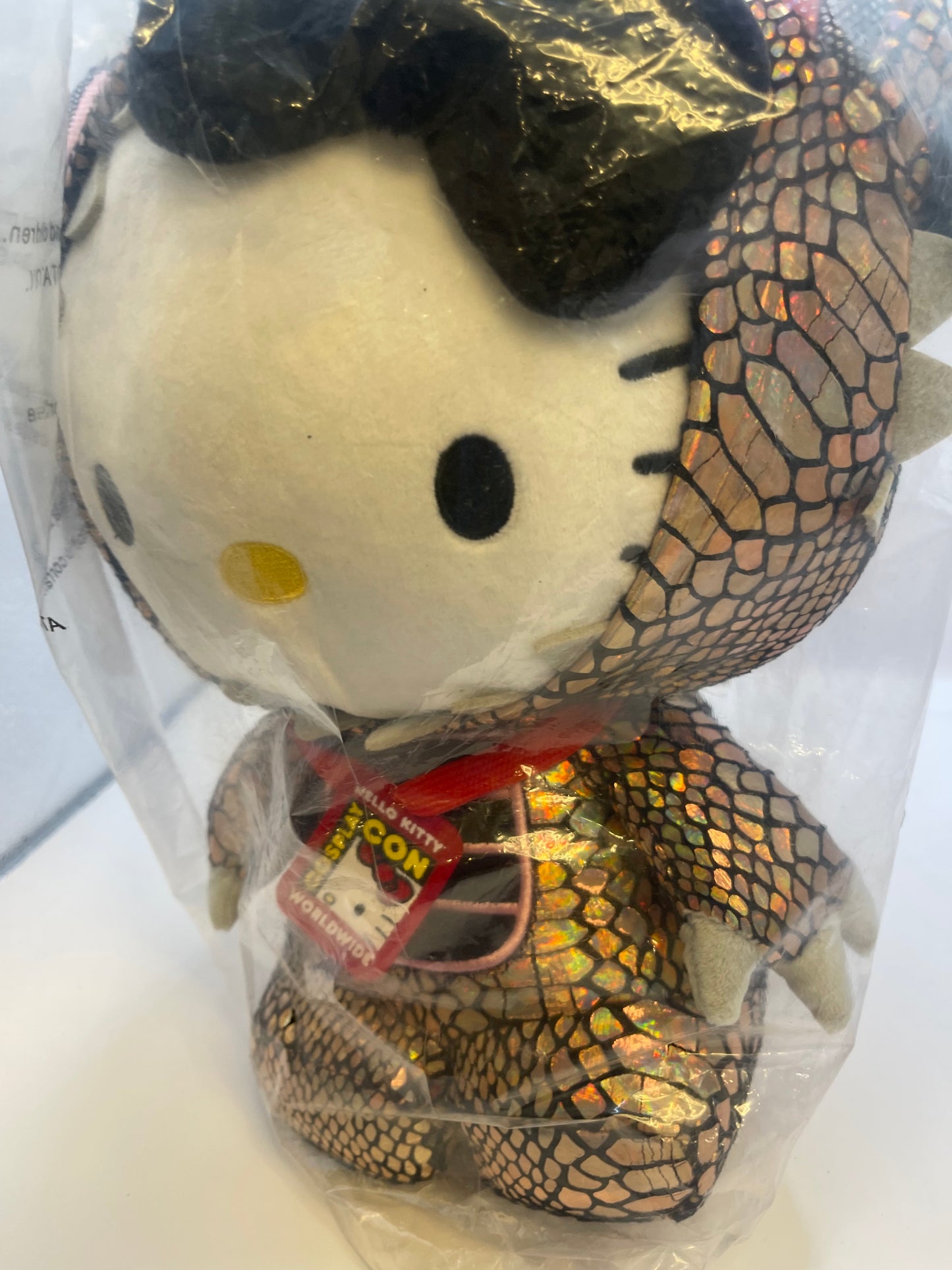Hello Kitty Cosmos Dinosaur Black Hole Chrome Kaiju Plush