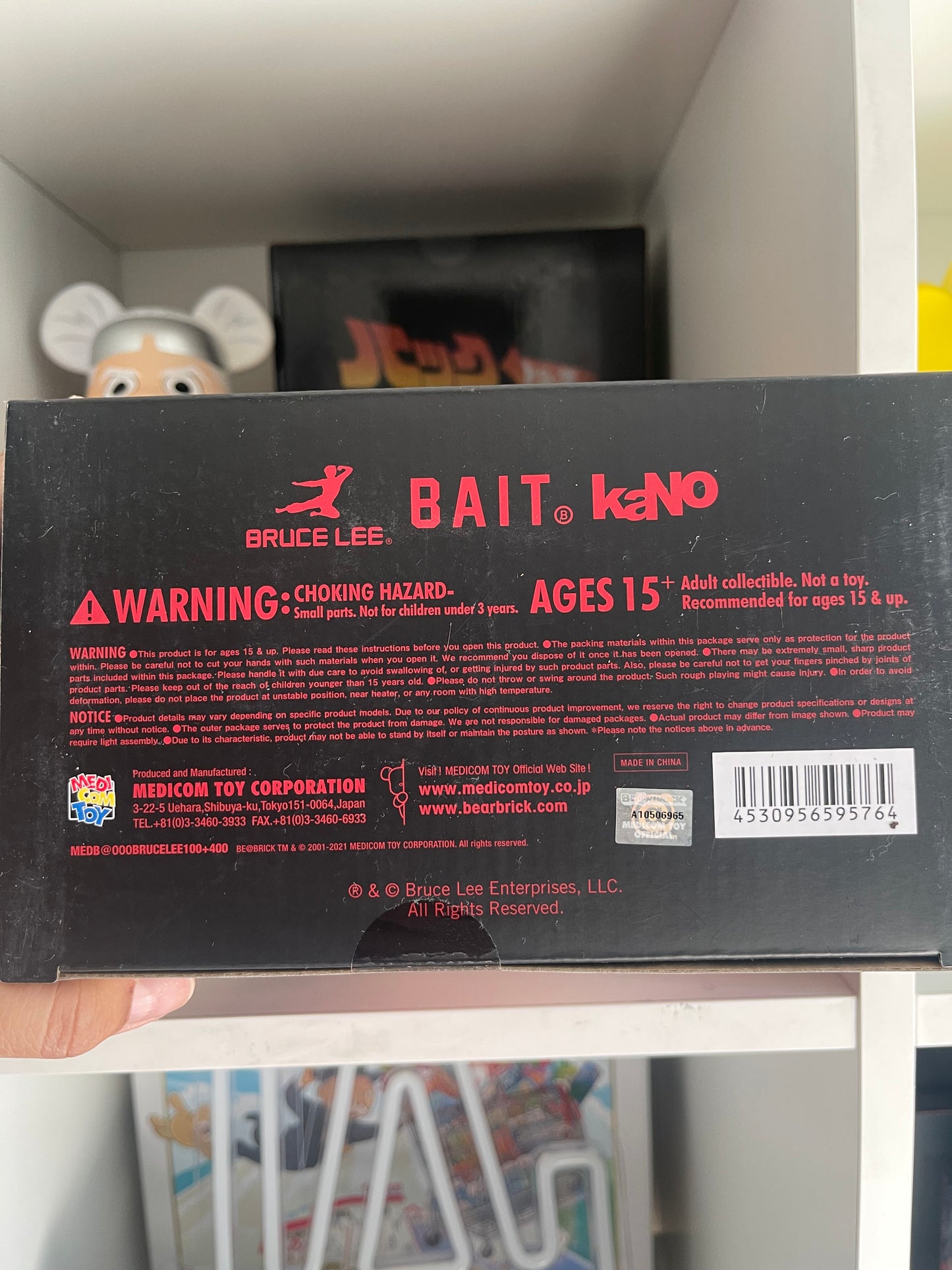 Bearbrick Bruce Lee 400% BAIT X KaNo Pre-Owned