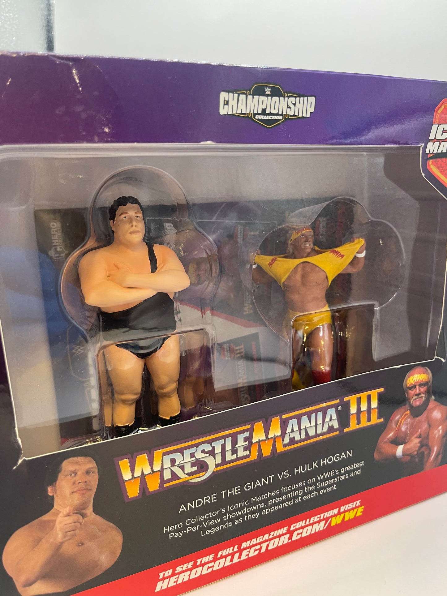 Hulk Hogan Andre The Giant Action Figures Set WrestleMania III