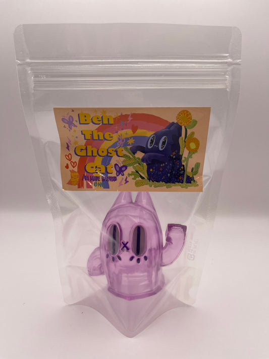 Ben the Ghost Cat by Mao Clear Lavender