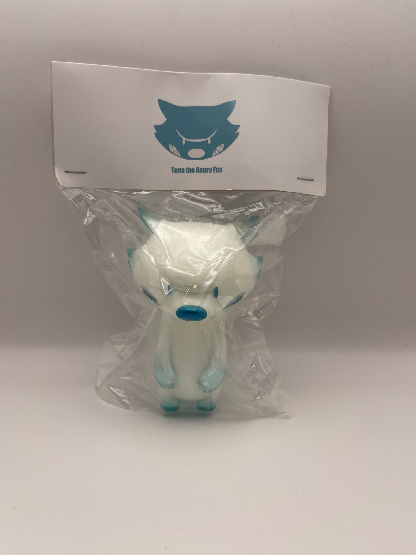 Tona the Angry Fox OkLuna x Touma 3rd Colorway (white & blue green)