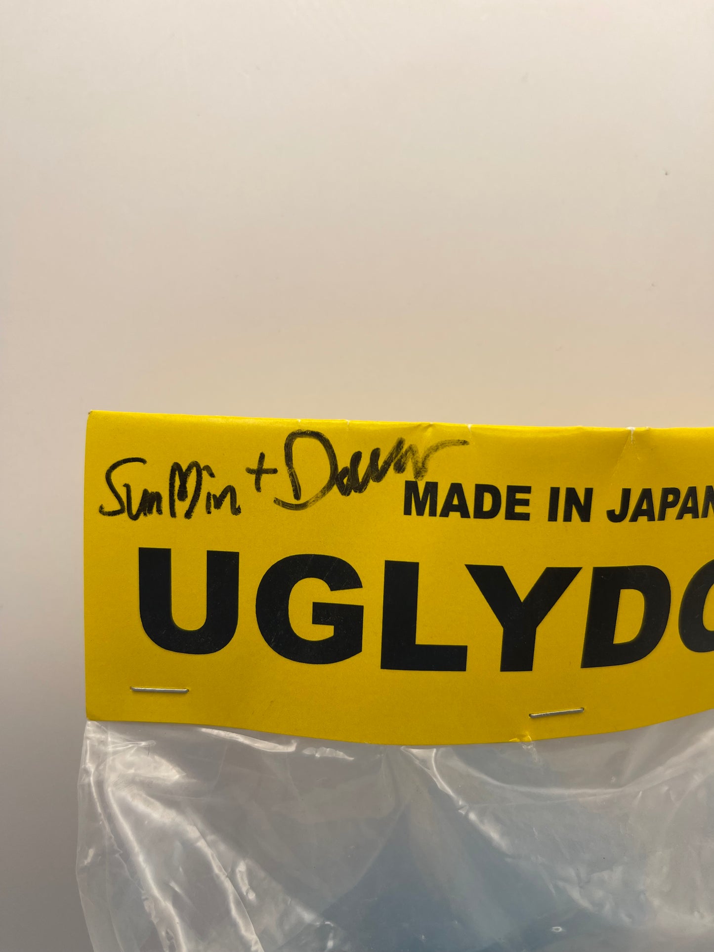 Uglydoll Ice Bat Kaiju Blue Signed Name Card
