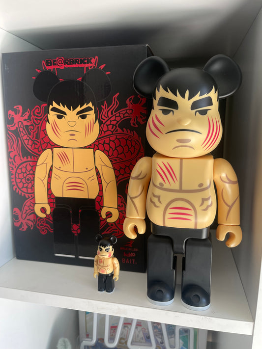 Bearbrick Bruce Lee 400% BAIT X KaNo Pre-Owned