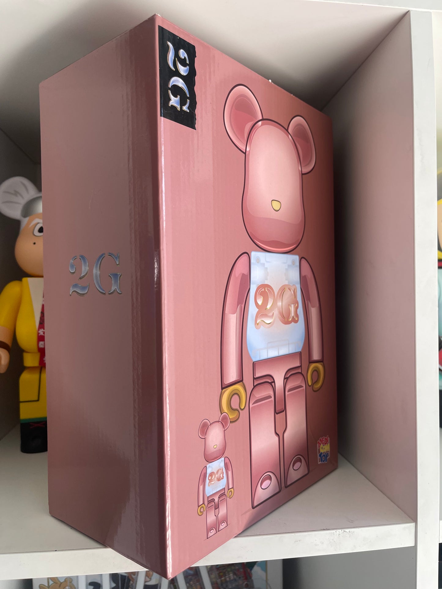 Bearbrick 2G Exclusive 400% & 100% Pink Gold Chrome Ver