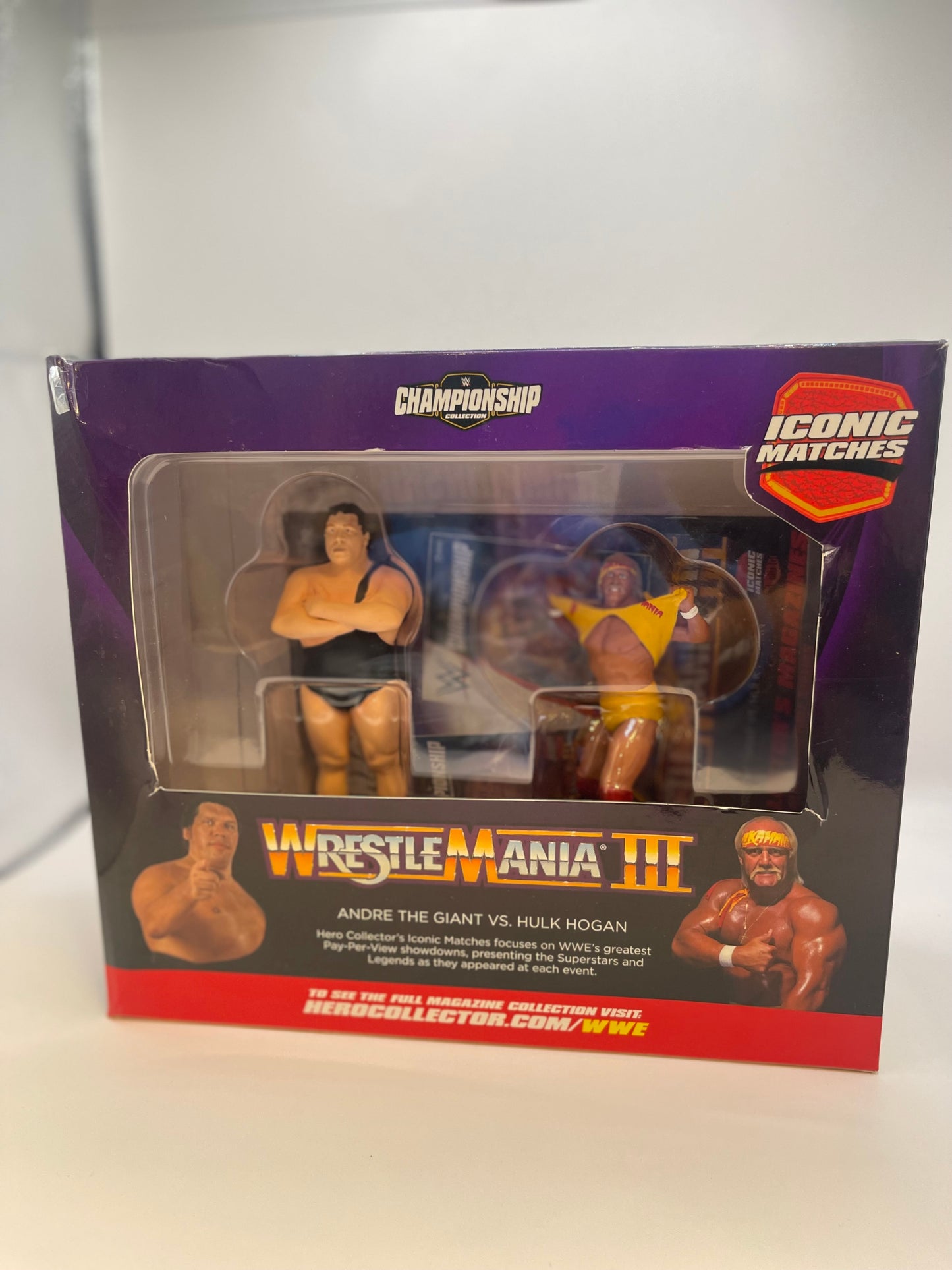 Hulk Hogan Andre The Giant Action Figures Set WrestleMania III