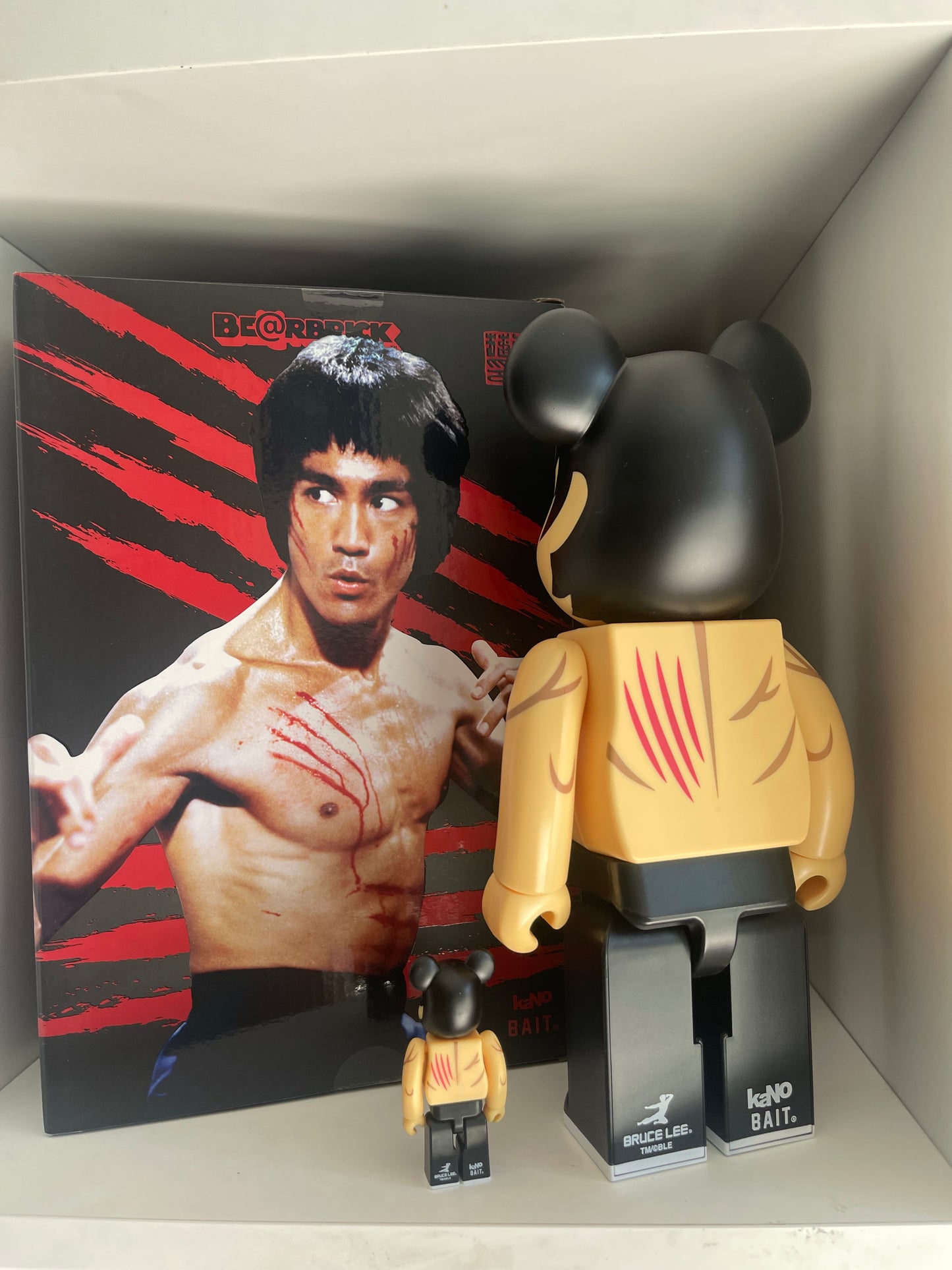 Bearbrick Bruce Lee 400% BAIT X KaNo Pre-Owned