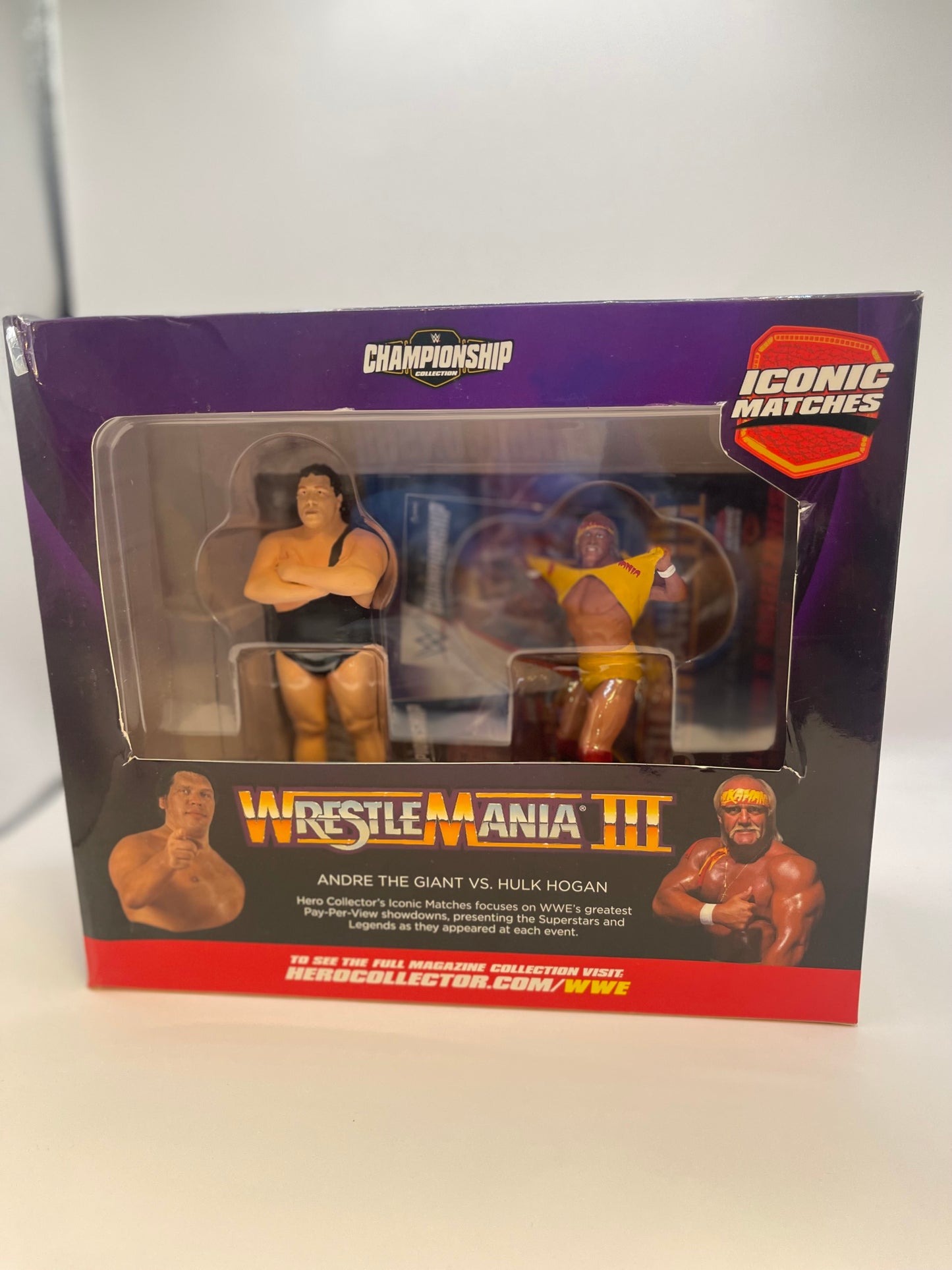 Hulk Hogan Andre The Giant Action Figures Set WrestleMania III