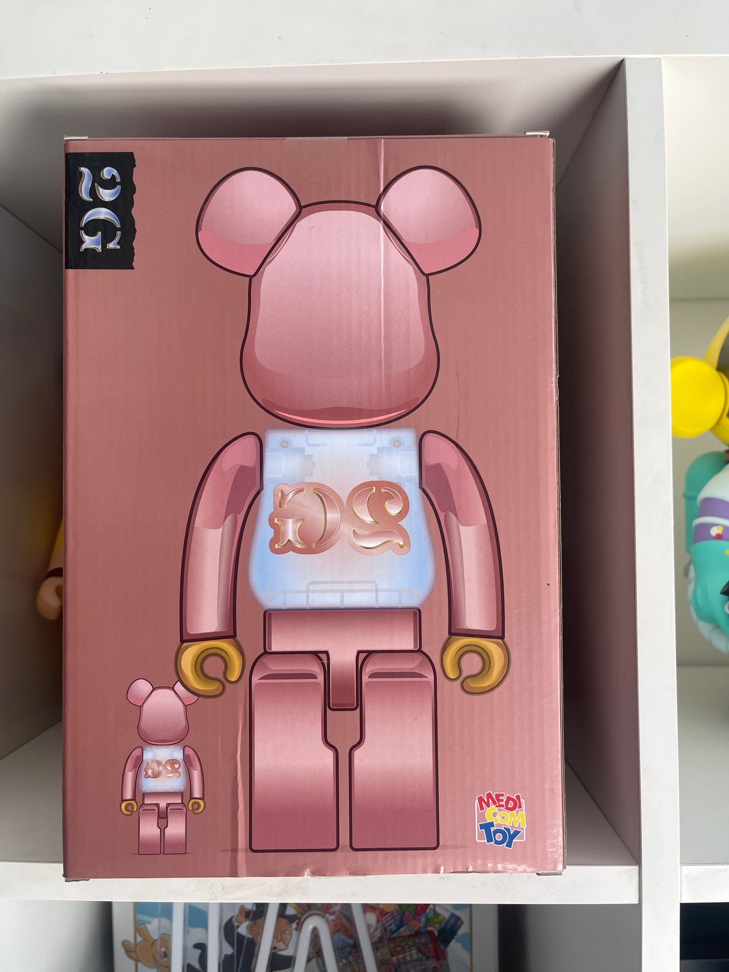 Bearbrick 2G Exclusive 400% & 100% Pink Gold Chrome Ver