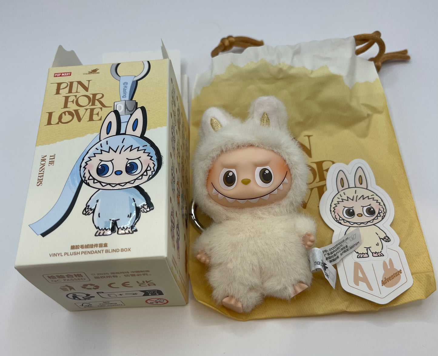 Pin for Love Labubu Vinyl Plush Pendant by Popmart