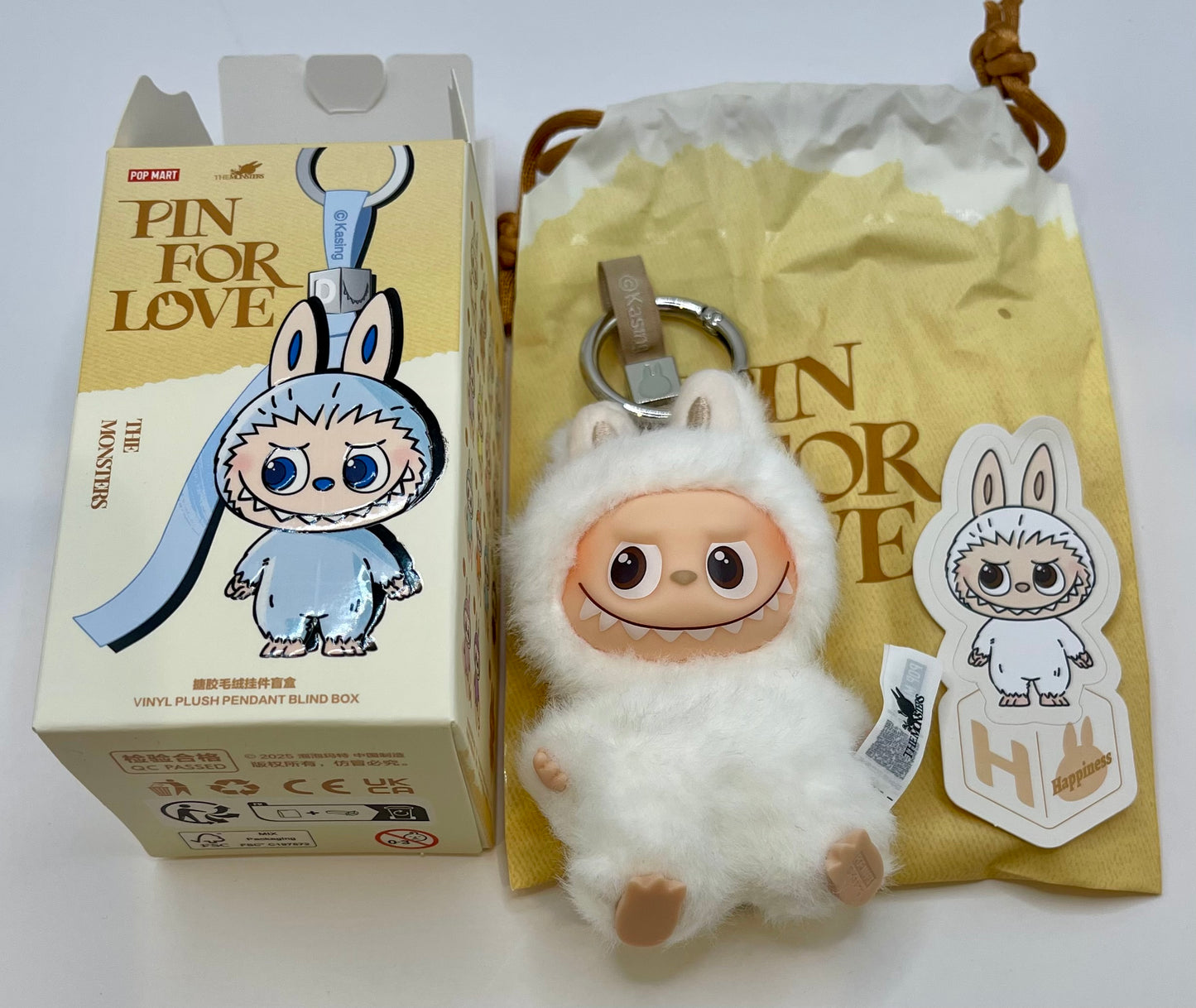 Pin for Love Labubu Vinyl Plush Pendant by Popmart